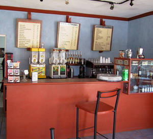 The counter area of the coffeeshop (6K)