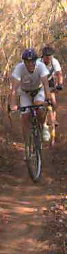 Henry and Robert out for a nature ride. Boy that seat is hard, let me tell you.