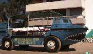 One of the strangest craft you are likely to see, a CarBoat. One if by land, two if by sea, three if by carboat?