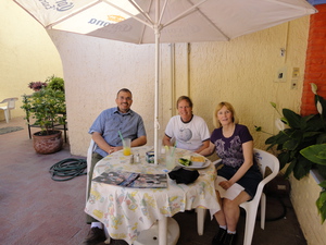 Breakfast at delicious with Juan, Henry, and Nadine